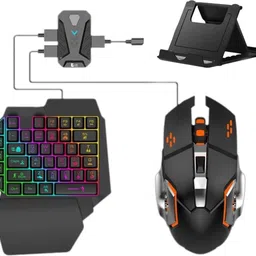 BCG 4 in 1 Mobile Game Combo Pack with RGB Mini Gaming Keyboard & Mouse Bluetooth Handheld Gaming Keyboard Compatible with Desktop, Laptop, Tablet-picture-41