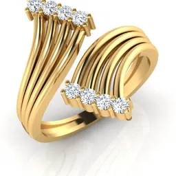 iski uski store Larine Designer Silver Ring Sterling Silver Swarovski Crystal Gold Plated Ring-picture-19