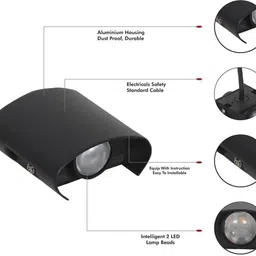 lumina Uplight Wall Lamp With Bulb image 3