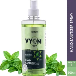 vyom india Herbal Hygiene Mint Liquid Sanitizer Spray Bottle Hand Sanitizer-picture-18