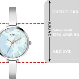 timex Blue Dial Analog Watch - For Women TWEL128SMU01 image 4