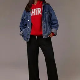 dockstreet Women Solid Black Track Pants image 4