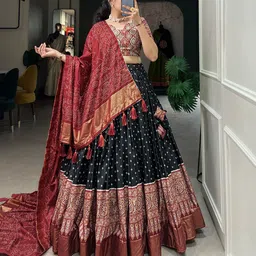 jenijeni biz Self Design Semi Stitched Lehenga Choli image 2
