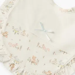 giggles by babyshop Printed Bib with Button Closure image 3