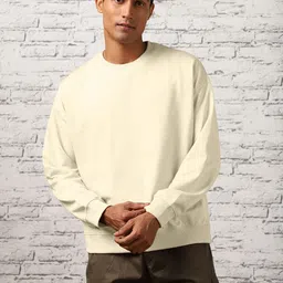 nobero Men Full Sleeve Solid Sweatshirt image 2