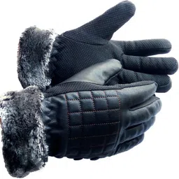 frackson Stylish Leather Check Gloves for Women Cycling Bike Motorcycle Solid Protective Riding Gloves-picture-17