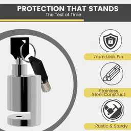 hallows Disk Lock eavy Stainless Steel Disc Break Security Lock Disc Lock Disc Lock image 3