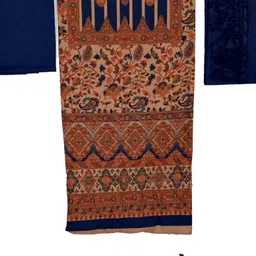 vrinde Unstitched Wool Salwar Suit Material Printed image 4