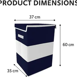 thailiwale 70 L Blue, Grey Laundry Bag image 5