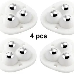 rameja Self Adhesive Triangle Casters Wheels 360 Degree Rotation Pulley for Furniture Swivel Furniture Caster image 1