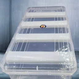 inab Multi-Purpose Transparent Plastic Box for Home, School, Office Chudi Organizer For Storage Vanity Box-picture-18