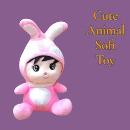 Rabbit Cute Animal Soft Toy | Fluffy Soft Rabbit Plush for Kids - 32 cm-image-20