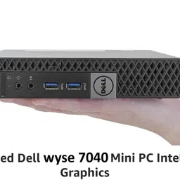 DELL Wyse 7040 Thin Client High Performance Business Desktop Computer - Windows 11, Intel, Core i5-6th Gen, 650 MB Graphics Card, 8 GB DDR4 Turbo Speed Free Gift 1 Mouse 1 HDMI TO VGA cable 1 Adaptor FREE, 256 GB SSD Mini PC-picture-13