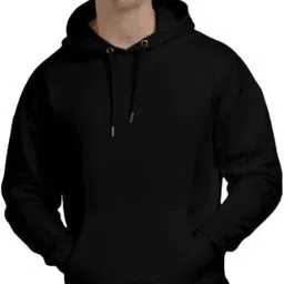 apn Men Full Sleeve Solid Hooded Sweatshirt image 1