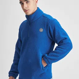 highlander Men Full Sleeve Self Design Sweatshirt image 4