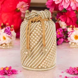 falcon bag Girls Gold Potli-picture-22