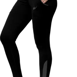 Women Solid Black Track Pants-image-26
