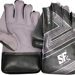 X-treem Wicket Keeping Gloves for Beginners with Leather Ball fot men Wicket Keeping Gloves-image-12