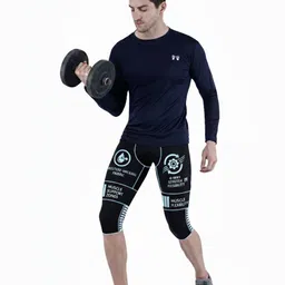 troopline Solid Men Dark Blue, Dark Blue, Dark Blue Tights image 5