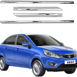 carshade Full chrome Side Beading Side moulding for tata zest Car Beading Roll For Door-picture-17