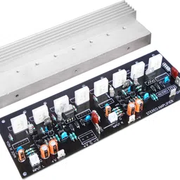 audio lite 200+200 Watt RMS Stereo Amplifier Board for 2SC5200 + 2SA1943 with Heat Sink Sound Recorder and Sound Circuit Electronic Hobby Kit-picture-18