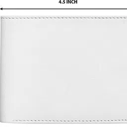 delcy Men Casual White Artificial Leather Wallet image 3