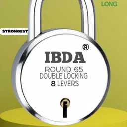 ibda 3 lock with same key | Double Locking | 8 Levers' Technology | Rivetless Steel Padlock image 4