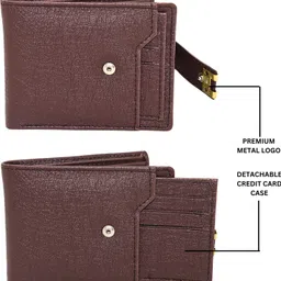strong horns Men Casual, Formal, Travel, Trendy Brown Artificial Leather RFID Wallet image 4