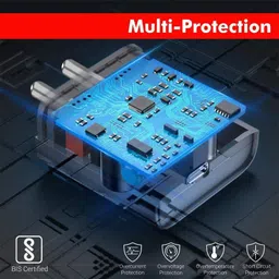 SimpleElectronics Quick Charge 4 A Wall Charger for Mobile with Detachable Cable image 5