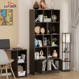 lukzer Engineered Wood Close Book Shelf image 2