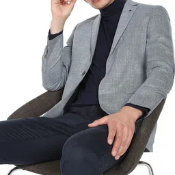 arrow Men Self Design Single Breasted Party Blazer-picture-33