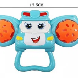 funblast Soft Baby Rattles & Teether Toys for Kids - Monkey Toys for Newborns (Pack of 2) Rattle image 2