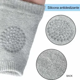 sbts Breathable Comfortable Knee Cap for Kids_711 Grey Baby Knee Pads image 4