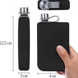 gabbar Stainless Steel Hip Flask image 3