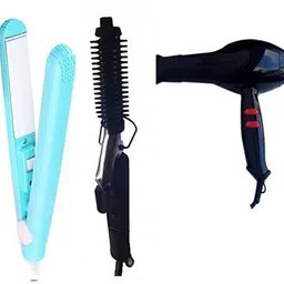 quktion Combo of Mini Hair Straightener, Hair Dryer and Hair Curler 471(Multicolour) Personal Care Appliance Combo-picture-22