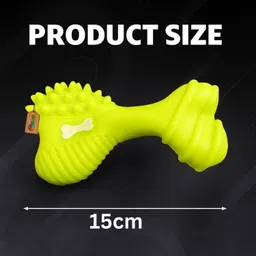 dreamauro Pet Squeaky Toy Big Bone Design Rubber Chew with 3 Textured Surfaces for Dogs Rubber Chew Toy, Rubber Toy, Squeaky Toy, Training Aid For Dog & Cat image 3