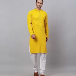 jompers Men Pure Cotton Kurta Pyjama Set image 1