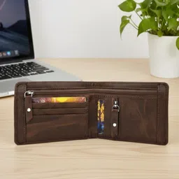 sammo craft Men Travel Brown Artificial Leather Card Holder-picture-15