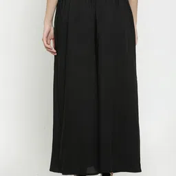 rangkriti Women Regular Fit Black Viscose Rayon Trousers image 2