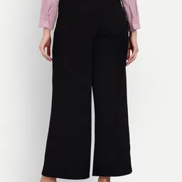 broadstar Women Loose Fit Black Polyester Trousers image 3