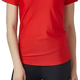 lotus thread Solid Women Swim-dress Red, Black Swimsuit-picture-13