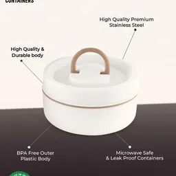 classic essentials Luscious Microwave Friendly, Leakproof, Insulated 1pc Lunch Box 1 Containers Lunch Box image 2