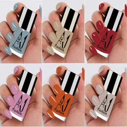 New HD Shine Pastel Color long-lasting stay Nail Polish Combo Set Pink-image-26