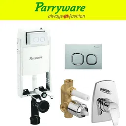 parryware Half Frame Concealed Cistern, with divater body upper edge set of 1 pic 358 Dual Flush Tank-picture-27