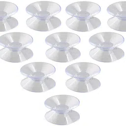 10 Pcs Double Sided PVC Suction Cups Sucker Pads for Glass Plastic-30 mm Swivel Hook 10-image-35