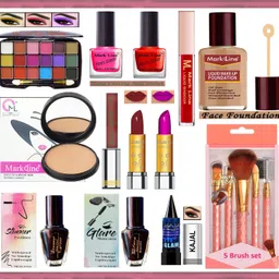 m l markline Tangent Beauty Makeup Kit of 16 Makeup Items AN10 image 1