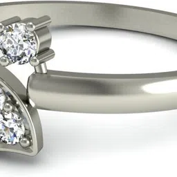 avsar AVR507WBR 14kt Cubic Zirconia Yellow Gold ring image 5