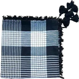 z r m store Checkered Polycotton Men Black, White Scarf, Scarf, Stole image 2