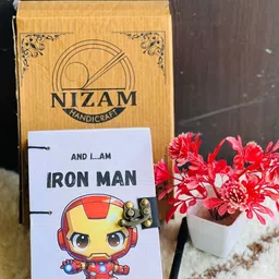 nizam handcraft Iron man Printed Diary Notebook With Lock Clasp For Gift/Office A5 Diary 200 200 Pages-picture-37