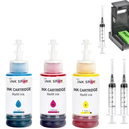 Inkspot Refill Kit For Canon PIXMA E3370 , TS3370S Printer Ink Cartridge- PG-745 - CL746 Black + Tri Color Combo Pack Ink Cartridge-picture-17